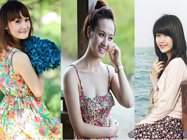 Nữ sinh thành Vinh khoe sắc