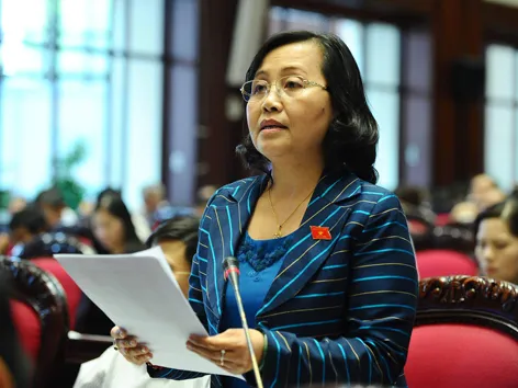 Đại biểu Quốc hội Nguyễn Thị Hồng Hà. ảnh: hồng vĩnh