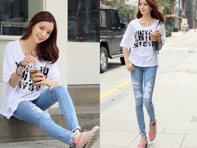Phối đồ năng động cùng giầy thế thao