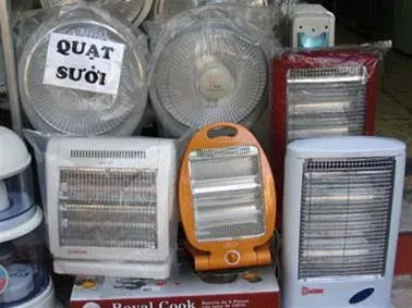 Thị trường đồ sưởi 'nóng' vì rét đậm