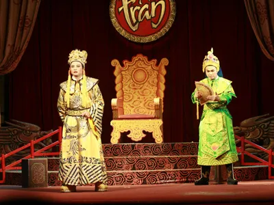 Cảnh vở “Mệnh đế vương”. Ảnh: Nguyên Hoàng