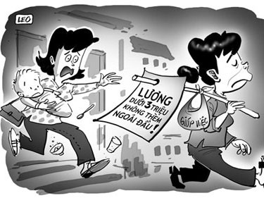 Đủ chiêu giúp việc vòi thưởng Tết