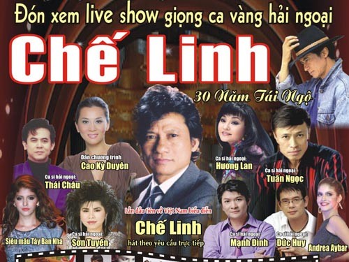 Thu hồi giấy phép liveshow "Chế Linh 30 năm tái ngộ"