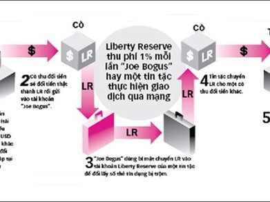 Hé lộ 'chân rết' rửa tiền Liberty Reserve ở Việt Nam