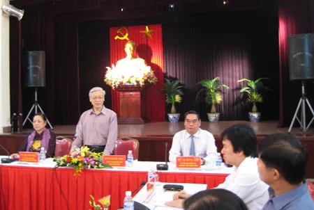 Tổng Bí thư làm việc với Ban Dân vận Trung ương