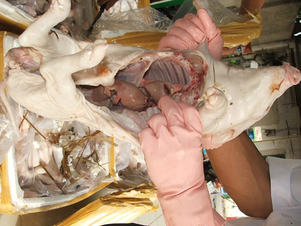 Thịt thối tràn vào bữa ăn