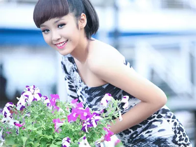 Người mẫu 14 tuổi Bảo Trân xinh như hoa