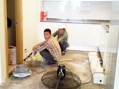 Nhiều căn hộ phải sửa lại sự cố tràn nước vào nhà