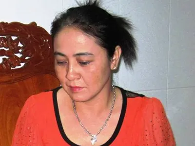 Bà Trần Thúy Liễu trước khi đầu thú. ảnh: LĐ