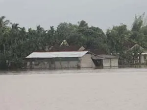 Quảng Ngãi ngập lụt, bốn bề chỉ thấy toàn nước