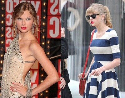 Taylor Swift tăng kích cỡ vòng một