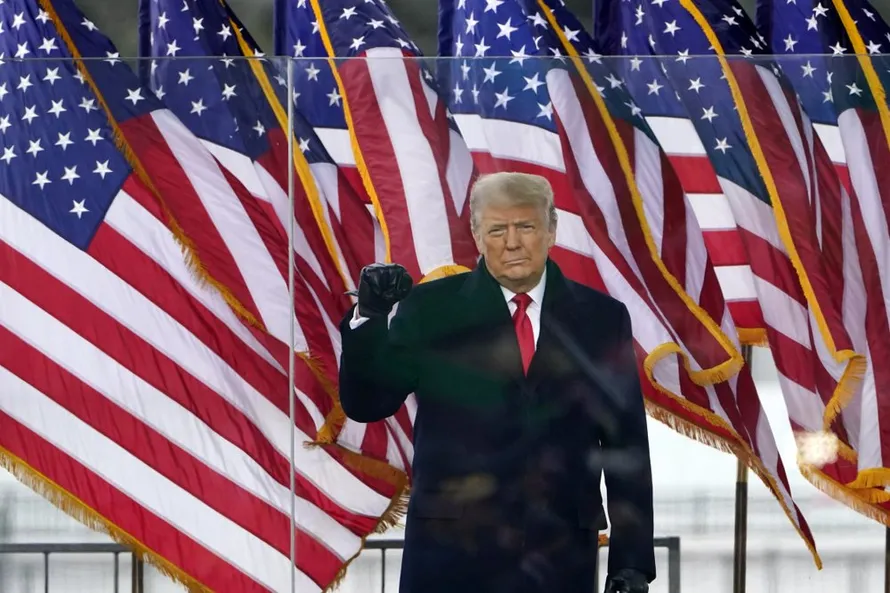Ông Trump đang hứng nhiều chỉ trích sau vụ người biểu bình xông vào Quốc hội Mỹ. (Ảnh: AP)