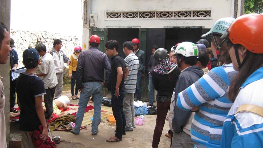 Hiện trường xảy ra án mạng.