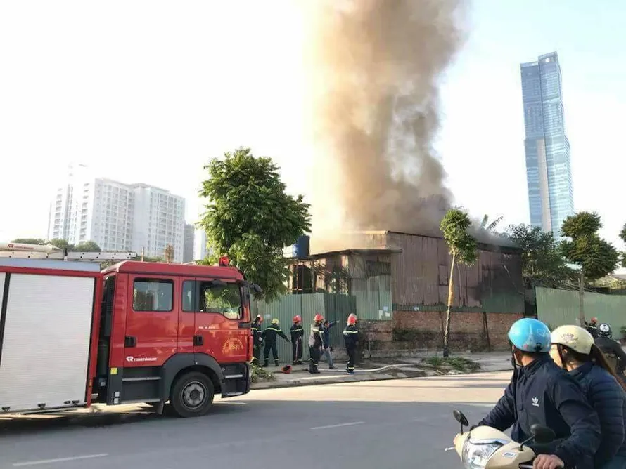 Hiện trường vụ cháy. Ảnh: Vietnamnet
