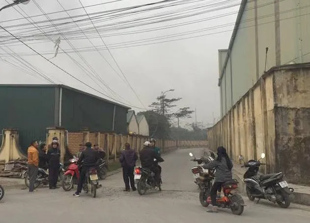 Khu vực nhà xưởng xảy ra vụ nổ.
