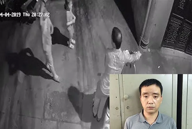 Hình ảnh camera ghi lại và đối tượng Phúc.