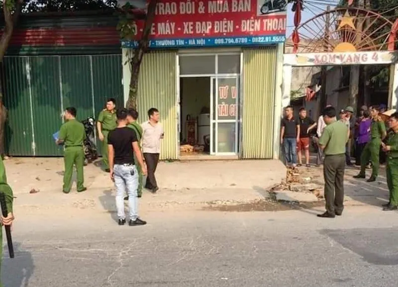 Hiện trường vụ việc.