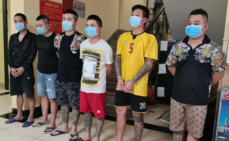 Các đối tượng tại cơ quan công an