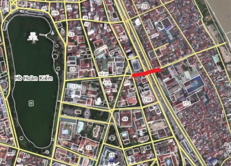 Vị trí hầm chui Chương Dương Độ