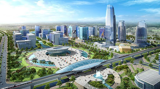 Phối cảnh "siêu dự án" Tây Hồ Tây với tổng vốn đầu tư hơn 30.000 tỷ đồng.