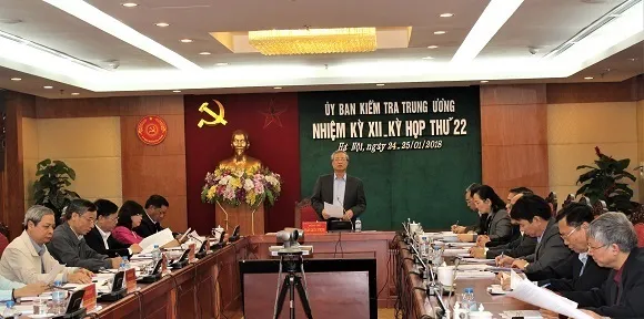 Kỳ họp thứ 22 UBKT T.Ư (ảnh UBKT.TƯ)