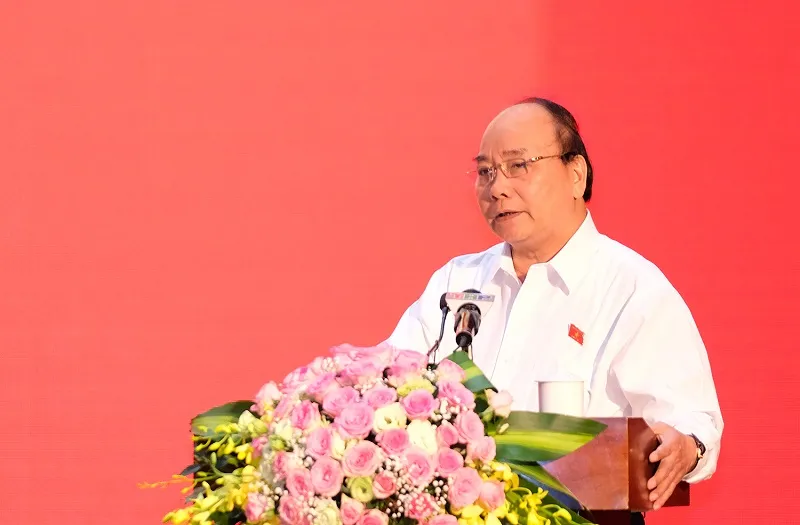 Thủ tướng Nguyễn Xuân Phúc phát biểu.