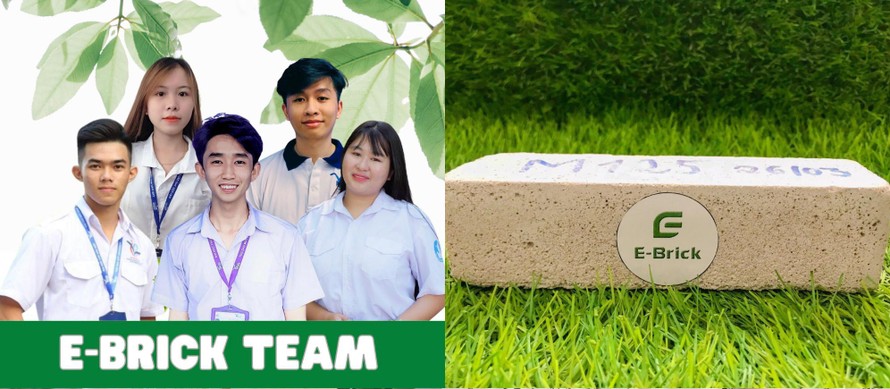 Gạch lọc không khí từ rác thải nhựa của nhóm bạn sinh viên Bình Dương