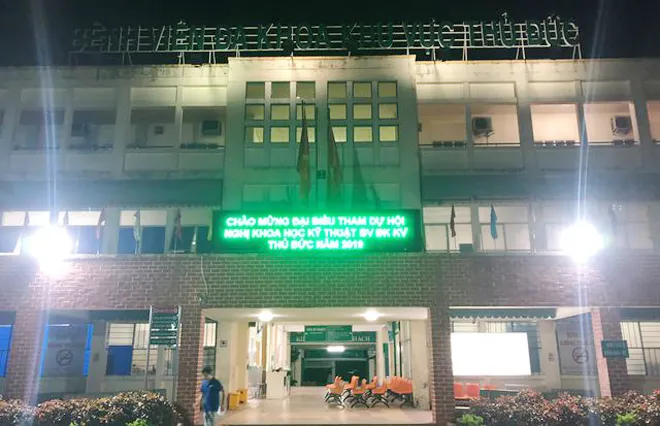 Bệnh viện ĐKKV Thủ Đức, nơi các nạn nhân bị đâm trong buổi tiệc tất niên kinh hoàng, đang được cứu chữa