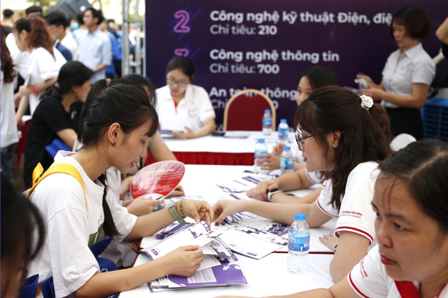 Thí sinh đã nhập học không được điều chỉnh nguyện vọng