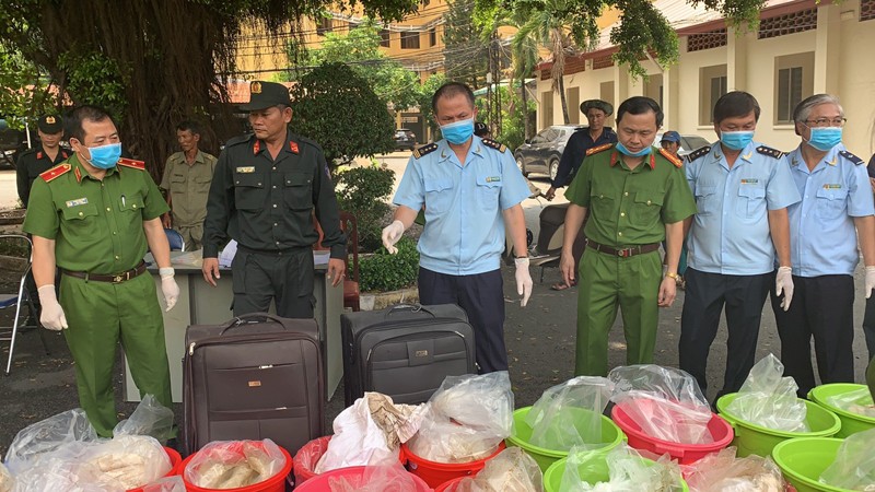 Đường dây vận chuyển trái phép 500kg ma túy ketamin bị Hải quan TP.HCM và Bộ Công an triệt phá ngày 12/5