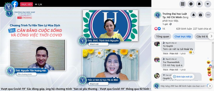 Giúp sinh viên cân bằng cuộc sống thời COVID-19 