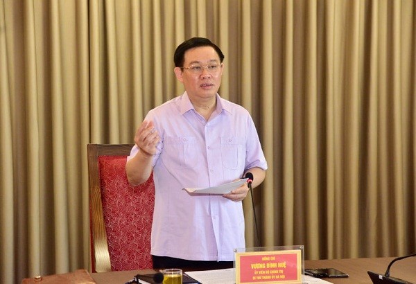 Bí thư Thành ủy Hà Nội Vương Đình Huệ