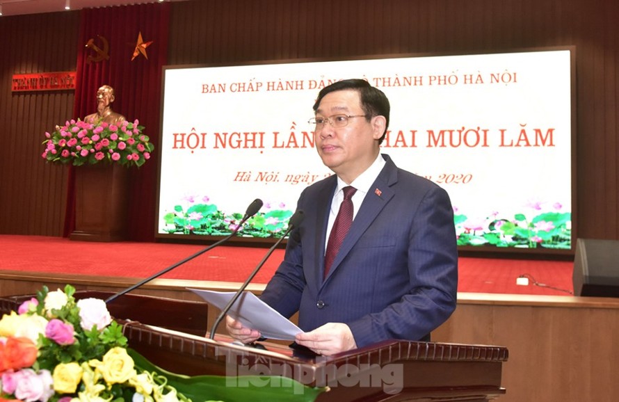 Bí thư Thành ủy Hà Nội Vương Đình Huệ