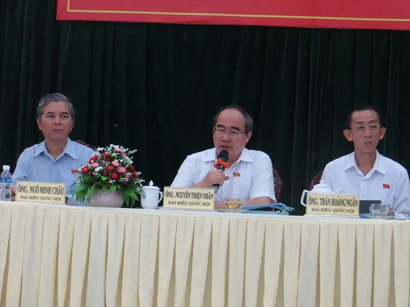 Đoàn đại điểu Quốc hội TPHCM tiếp xúc cử tri sáng ngày 14/5