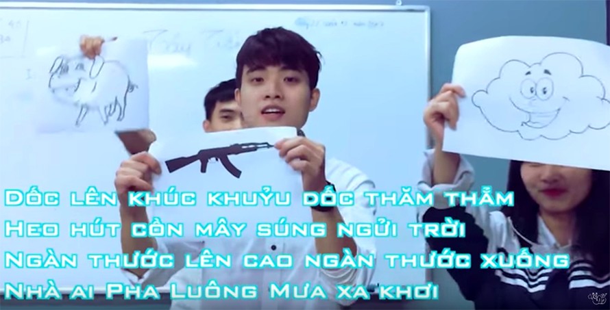 Hình ảnh trong clip hat "Tây tiến" trên nền nhạc Sơn Tùng MTP