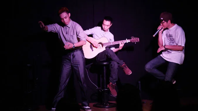 Bộ ba tiên phong Tùng AG, Minh Kiên Beatbox, Vũ Tùng Phương Popping. Nguồn: VNFS
