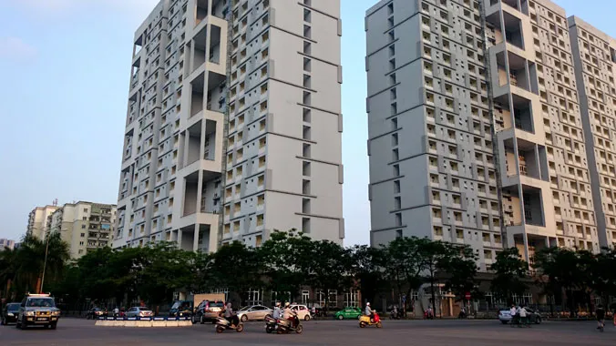 Khu ký túc xá tập trung quy mô lớn tại Mỹ Đình 2. Ảnh: như ý