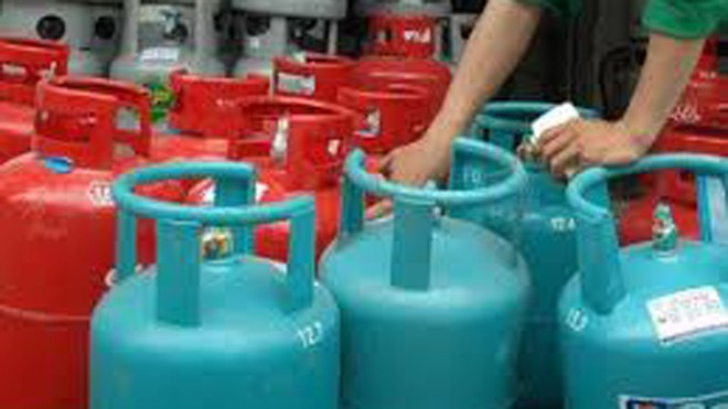 Gas tăng 21.000 đồng/bình từ 1/1/2017
