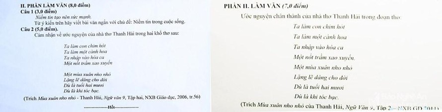 Nghi án đề Văn thi lớp 10 ở Nghệ An bất thường: Liệu có phải thi lại?