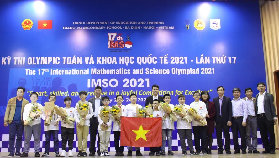 Các thí sinh trong đội tuyển môn Toán học.