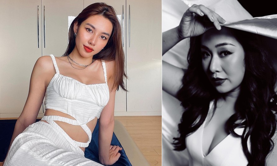 Người đẹp Nhân ái Thuỳ Tiên khoe eo thon sexy, Ngô Phương Lan mặc váy xẻ vòng 1 nóng bỏng