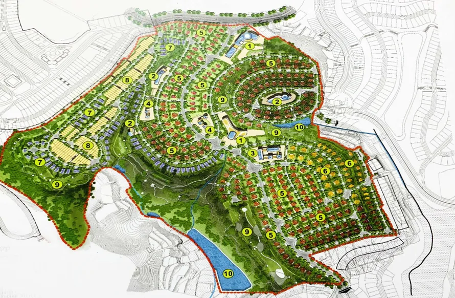 Mặt bằng kiến trúc cảnh quan Dalat Paradise Garden