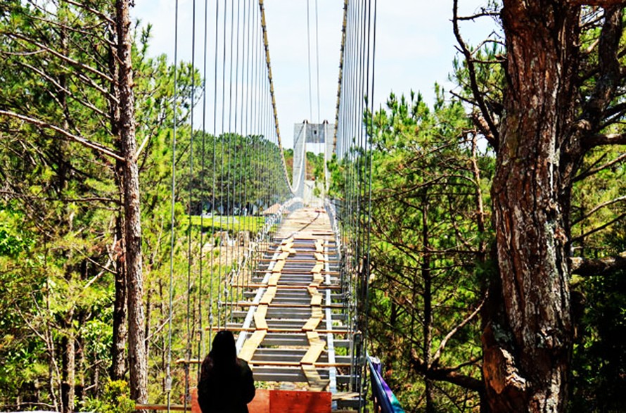 Cầu đáy kính không phép dài tới 255m