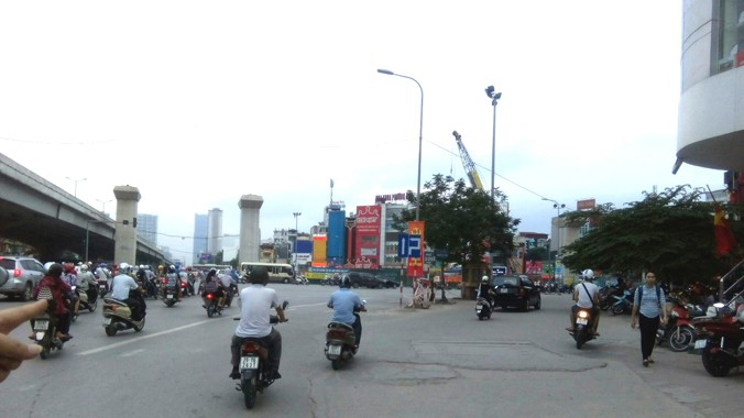 Nút giao thông gây nhiều tranh cãi. Ảnh: Minh Đức.