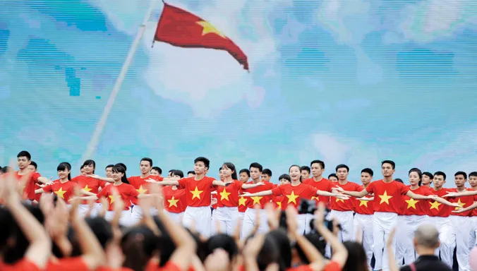 Hàng nghìn bạn trẻ tham gia trong Ngày hội “Tôi yêu Tổ quốc tôi”, tháng 8/2015. Ảnh: Xuân Tùng.
