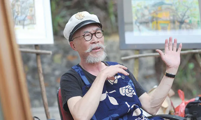 Họa sĩ Hoàng Hà Tùng.
