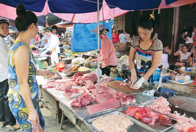 Người tiêu dùng vẫn đang “chịu trận” với nạn lạm dụng kháng sinh của người chăn nuôi. Ảnh: Bình Phương.