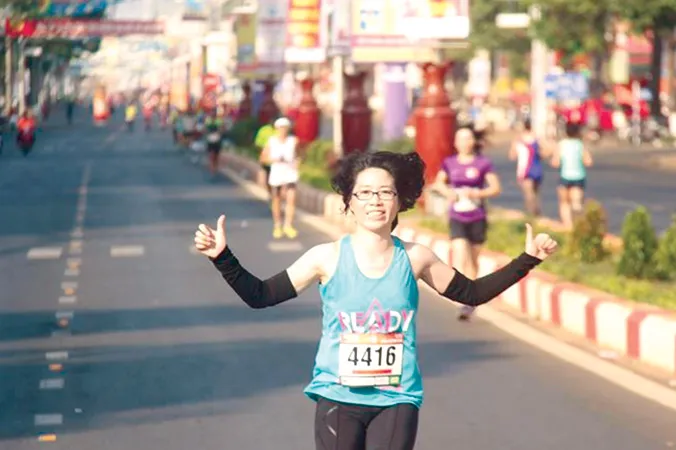 Khám phá giới hạn bản thân là đam mê của nhiều VĐV chạy bộ phong trào. Ảnh: Như Ý.