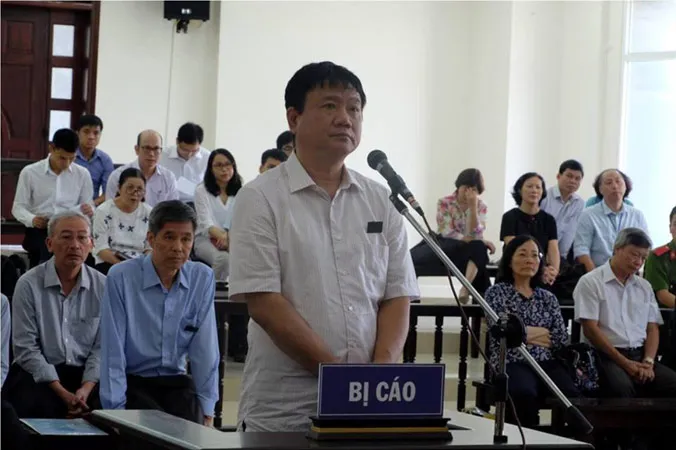 Bị cáo Đinh La Thăng trình bày lý do kháng cáo.
