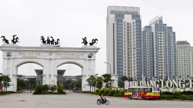 Khu đô thị Ciputra hào nhoáng từng bị xử phạt vì xả nước thải ra môi trường không qua xử lý. Ảnh: Như Ý